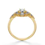 Pierścionek z owalnym diamentem 0.40 ct SBPZ_036